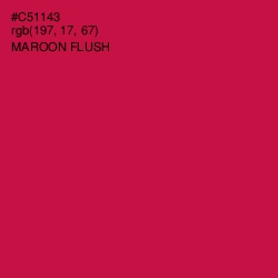 #C51143 - Maroon Flush Color Image