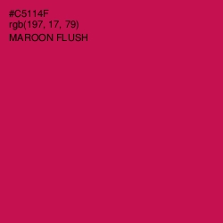 #C5114F - Maroon Flush Color Image