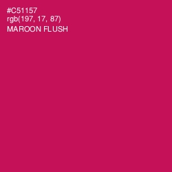 #C51157 - Maroon Flush Color Image