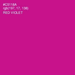 #C5118A - Red Violet Color Image