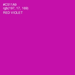 #C511A9 - Red Violet Color Image