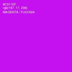 #C511EF - Magenta / Fuchsia Color Image