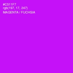 #C511F7 - Magenta / Fuchsia Color Image