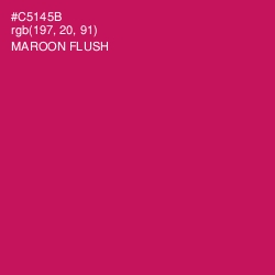 #C5145B - Maroon Flush Color Image