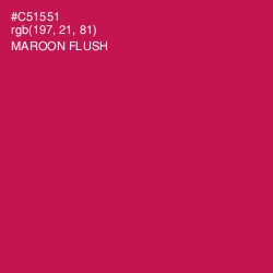 #C51551 - Maroon Flush Color Image