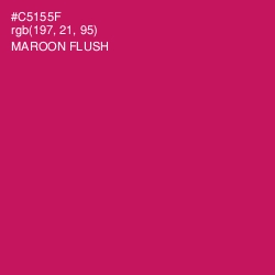 #C5155F - Maroon Flush Color Image