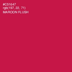 #C51647 - Maroon Flush Color Image