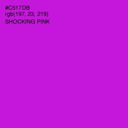 #C517DB - Shocking Pink Color Image