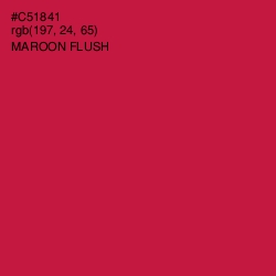 #C51841 - Maroon Flush Color Image