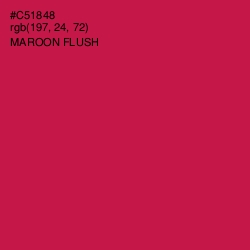 #C51848 - Maroon Flush Color Image