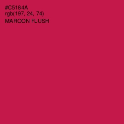 #C5184A - Maroon Flush Color Image