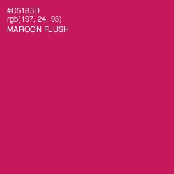 #C5185D - Maroon Flush Color Image