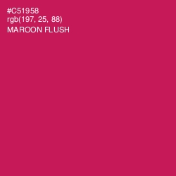 #C51958 - Maroon Flush Color Image