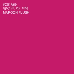 #C51A69 - Maroon Flush Color Image