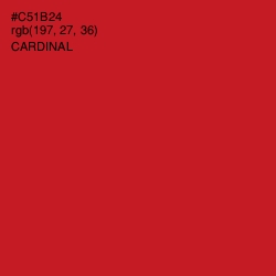 #C51B24 - Cardinal Color Image