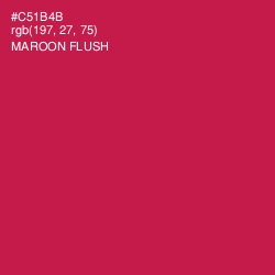 #C51B4B - Maroon Flush Color Image