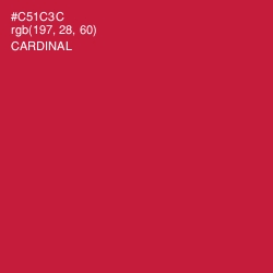 #C51C3C - Cardinal Color Image