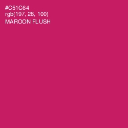 #C51C64 - Maroon Flush Color Image