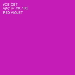 #C51CB7 - Red Violet Color Image