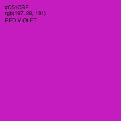 #C51CBF - Red Violet Color Image