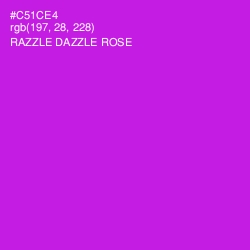 #C51CE4 - Razzle Dazzle Rose Color Image