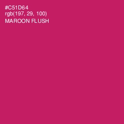 #C51D64 - Maroon Flush Color Image