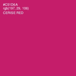 #C51D6A - Cerise Red Color Image