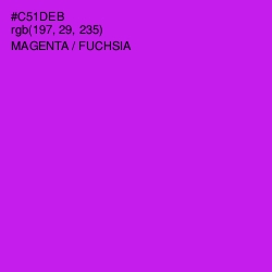 #C51DEB - Magenta / Fuchsia Color Image