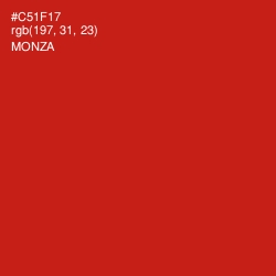 #C51F17 - Monza Color Image