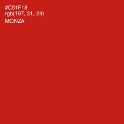 #C51F18 - Monza Color Image