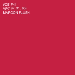 #C51F41 - Maroon Flush Color Image