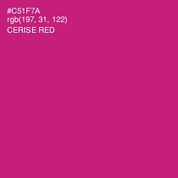 #C51F7A - Cerise Red Color Image