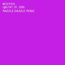 #C51FE5 - Razzle Dazzle Rose Color Image