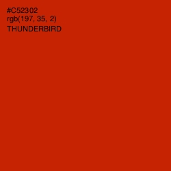 #C52302 - Thunderbird Color Image