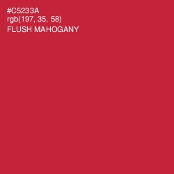 #C5233A - Flush Mahogany Color Image