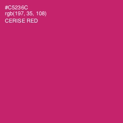 #C5236C - Cerise Red Color Image