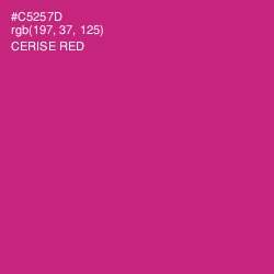 #C5257D - Cerise Red Color Image
