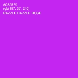 #C525F0 - Razzle Dazzle Rose Color Image