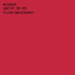 #C5263F - Flush Mahogany Color Image