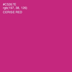 #C5267E - Cerise Red Color Image