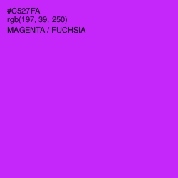 #C527FA - Magenta / Fuchsia Color Image