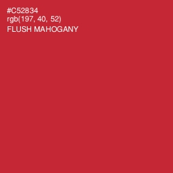 #C52834 - Flush Mahogany Color Image