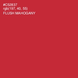 #C52837 - Flush Mahogany Color Image