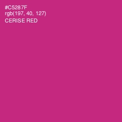 #C5287F - Cerise Red Color Image