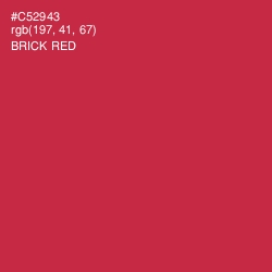 #C52943 - Brick Red Color Image