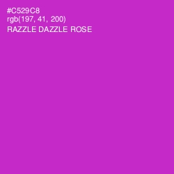 #C529C8 - Razzle Dazzle Rose Color Image