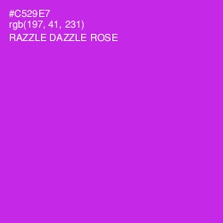 #C529E7 - Razzle Dazzle Rose Color Image