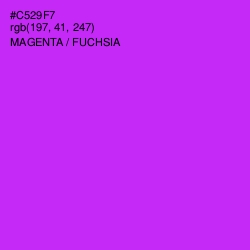 #C529F7 - Magenta / Fuchsia Color Image