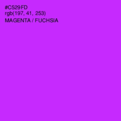 #C529FD - Magenta / Fuchsia Color Image