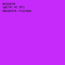 #C52AFB - Magenta / Fuchsia Color Image
